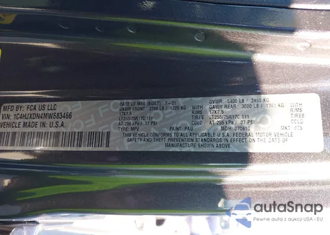 2021 Jeep Wrangler Unlimited Willys 4X4 из США, поврежденный, VIN 1C4HJXDN4MW683466